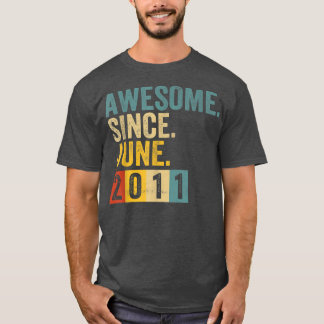 Elva år Fantastisk sedan juni 2011 elfte födelseda T Shirt
