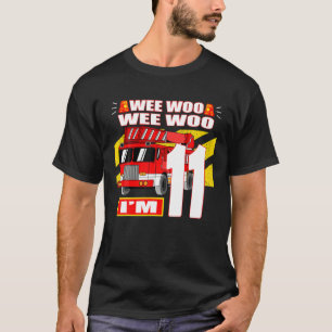 Elva år gammal branddag i Lastbil T Shirt