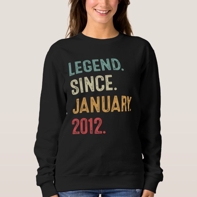 Elva år gammal förklaring sedan januari 2012 Elfte T Shirt (Framsida)