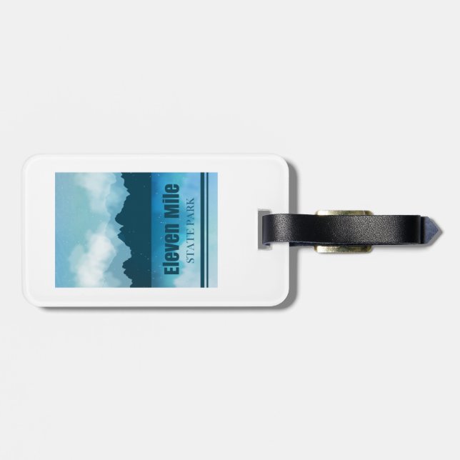 Elva Mile State Park Colorado Reflection Bagagebricka (Baksida Vågrät)