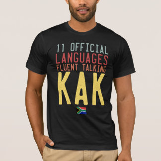 Elva Officiell Language South Afrika Talk Kak T Shirt