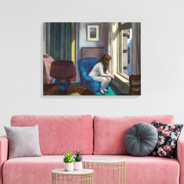 Elva på förmiddagen | Edward Hopper | Canvastryck (Insitu (Vardagsrum))