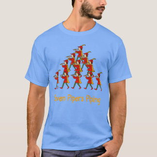 Elva piper piparjulens tolv dagar familj t shirt