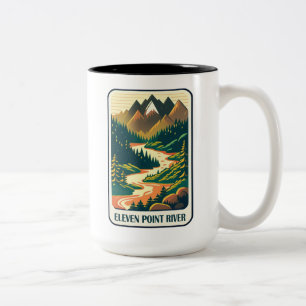 Elva Point Floden Missouri Färg Två-Tonad Mugg