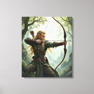 Elven Archer of the Woodland Realm Canvastryck