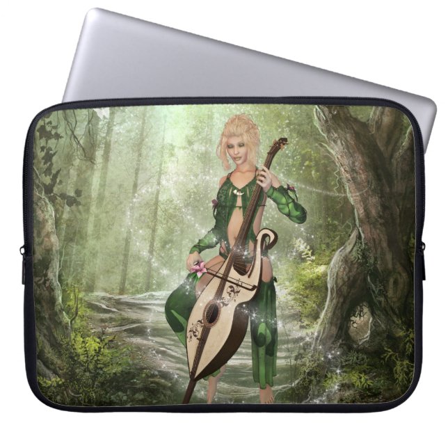 Elven Forest Neoprene Laptop sleeve (Framsidan)