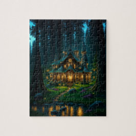 Elven Glade Castle Jigszle Puzzle Pussel