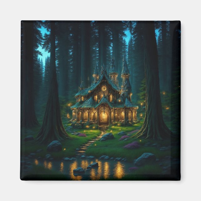Elven Glade Castle Magnet (Framsidan)