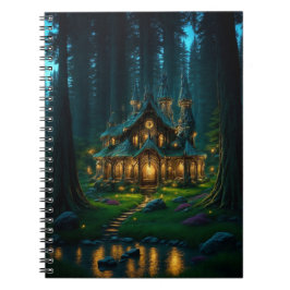 Elven Glade Castle Spiral Notebook Anteckningsbok