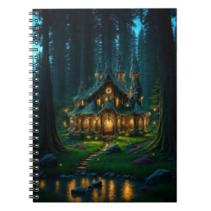 Elven Glade Castle Spiral Notebook Anteckningsbok