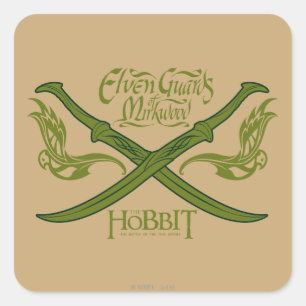 Elven Guards of Mirkwood Movie Icon Fyrkantigt Klistermärke