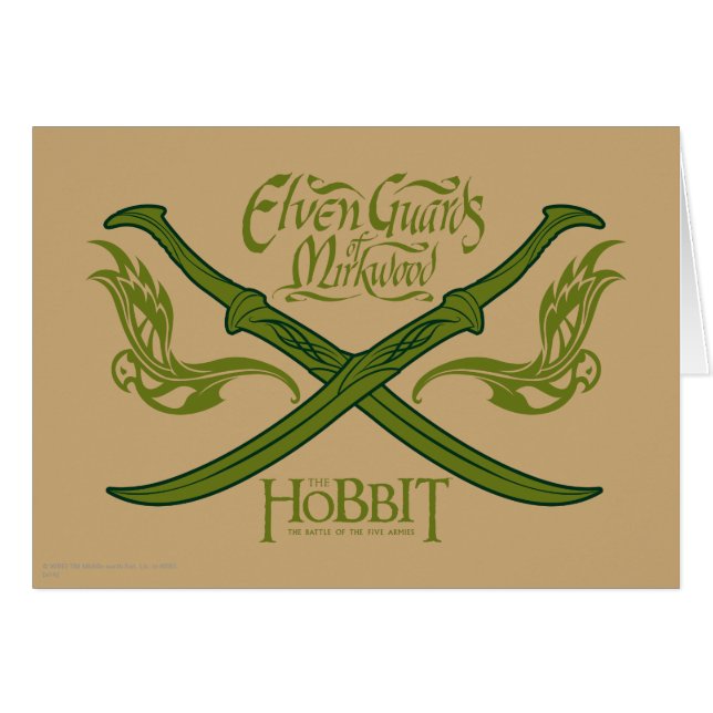 Elven Guards of Mirkwood Movie Icon Hälsningskort (Framsidan Horizontal)