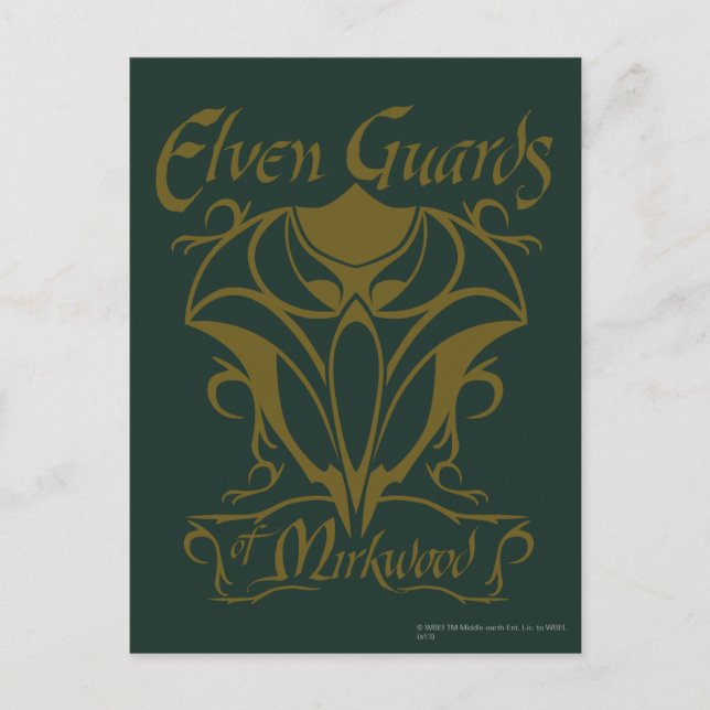 Elven Guards of Mirkwood Namn Vykort (Framsida)