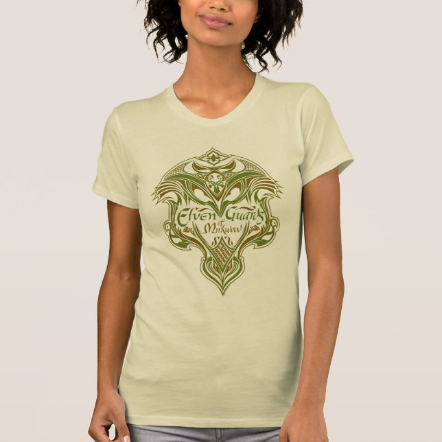 Elven Guards of Mirkwood Shield Icon T-shirt (Framsida)