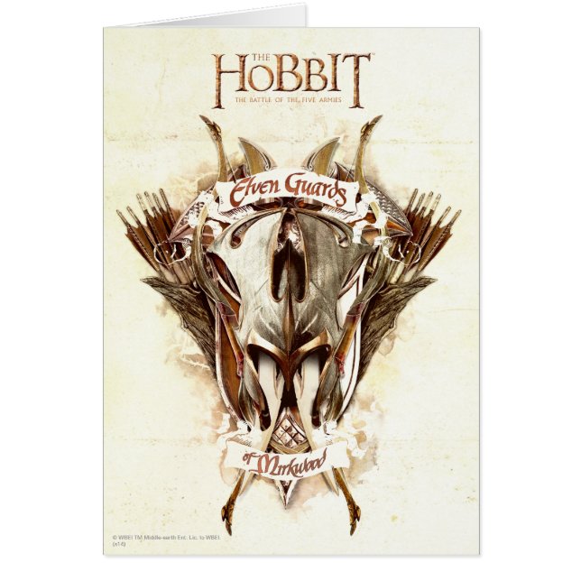 Elven Guards of Mirkwood Weaponry Hälsningskort (Framsidan)
