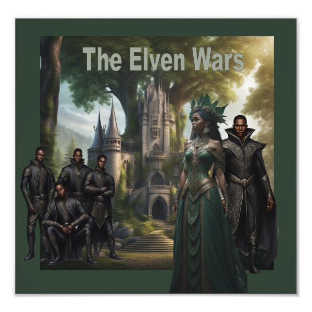 Elven Krig, Bok 2 Cover Art Fototryck (Framsidan)