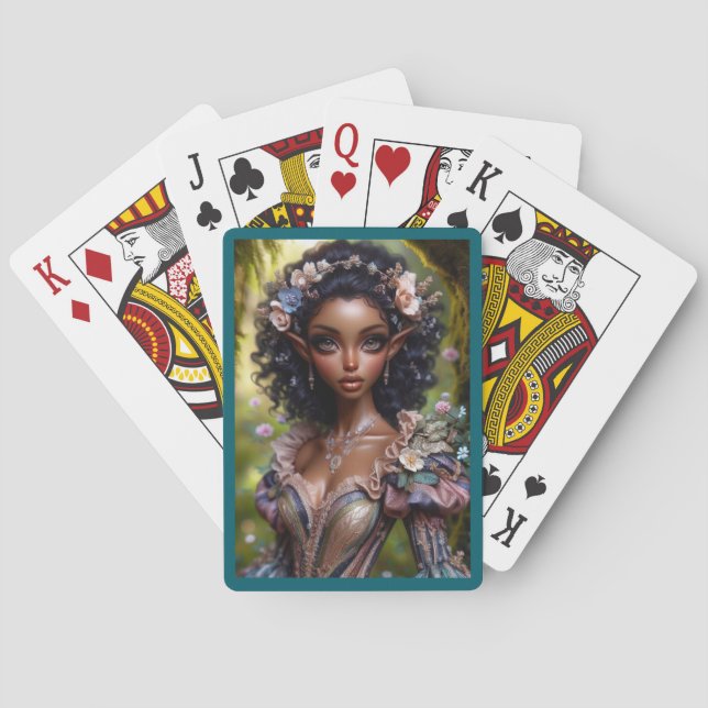 Elven playing card style 1 casinokort (Baksidan)