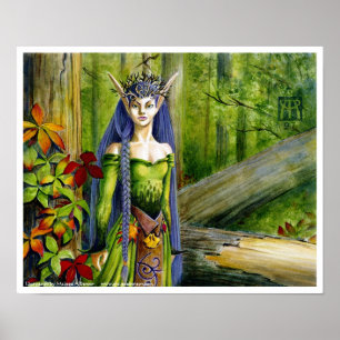 Elven Priestess Poster