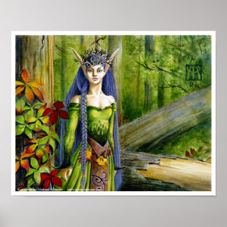 Elven Priestess Poster