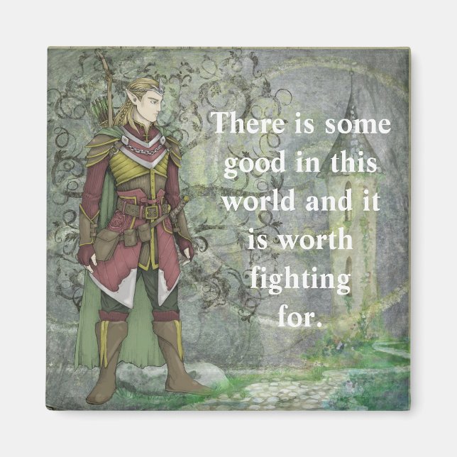 Elven Skogsvaktare Magnet (Framsidan)