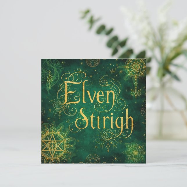 Elven Stirigh – Sigils in Green (Stående Fram)