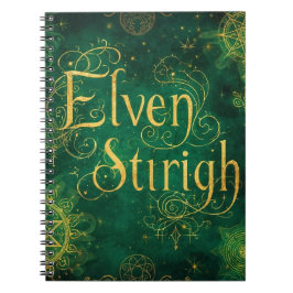 Elven Stirigh – Sigils in Green Anteckningsbok