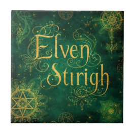 Elven Stirigh – Sigils in Green Kakelplatta