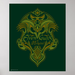 Elven vakter av Mirkwood skyddar symbolen Poster