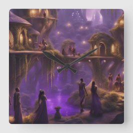 Elven Worlds Fyrkantig Klocka