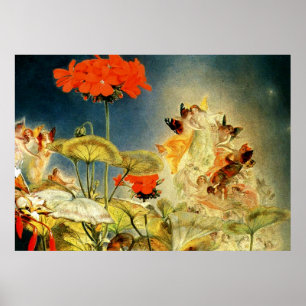 Elves and Älvors, A Midsommar Nattes Dream Poster