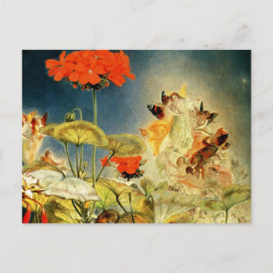 "Elves and Älvors, A Midsommar Night's Dream" Vykort