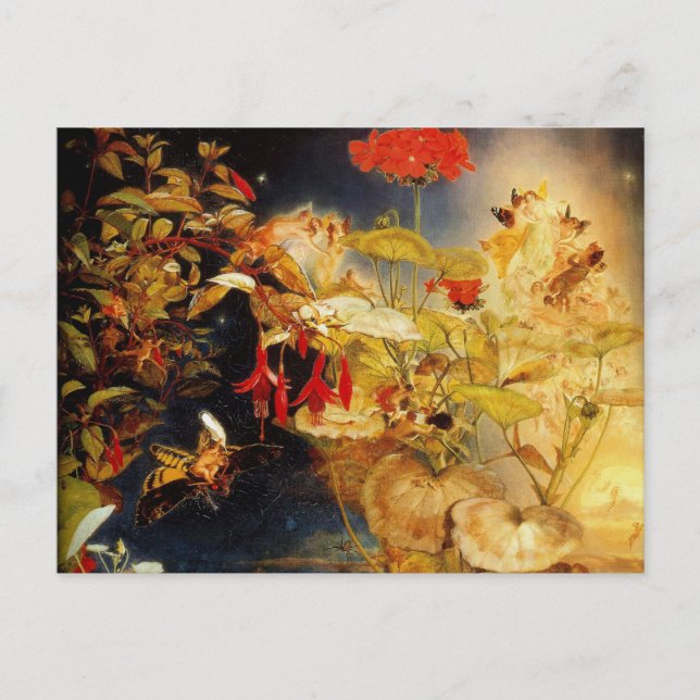 Elves and Älvors, A Midsommarnattens dröm Vykort (Framsida)