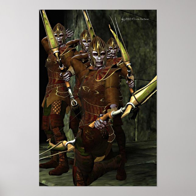 Elves Archer Patrol Poster (Framsidan)