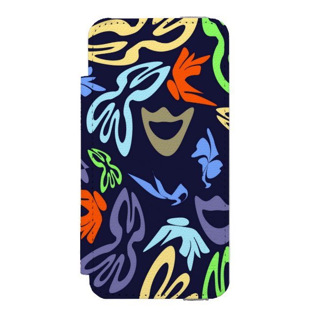 Elves, Butterflies and Masks 4 Incipio iPhone Wallet Skal (Folio Framsidan)
