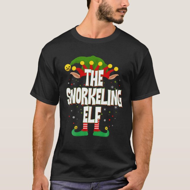 Elves Group, Snorkeling Elf-julen T Shirt (Framsida)
