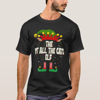 Elves Group the Pet All Cats Elf-julen T Shirt