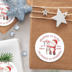 Elves levererad av Reindeer Kids Runt Klistermärke