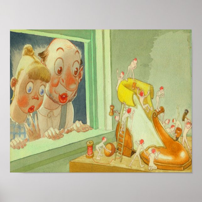 Elves och Shoemaker Poster (Framsidan)