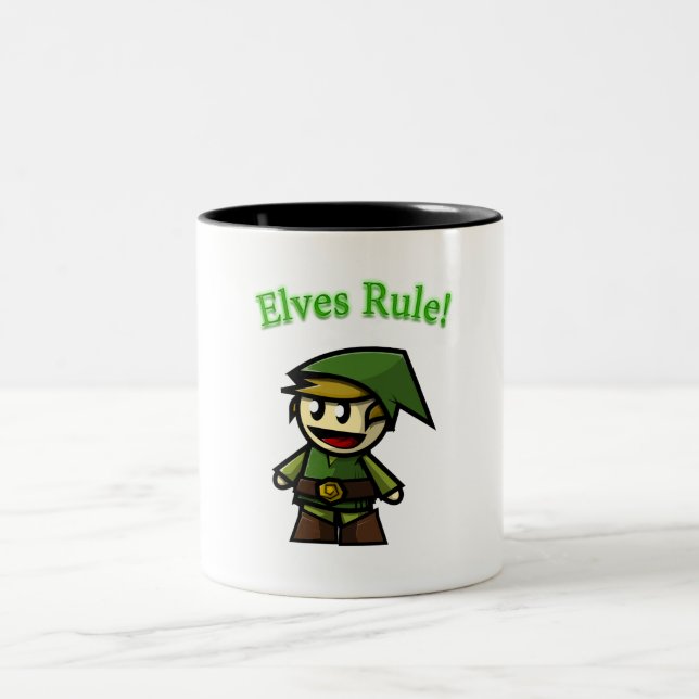 Elves Rule! Två-Tonad Mugg (Center)