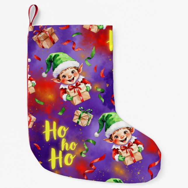  Elves with Gifts, Author Natasha Us   Liten Julstrumpa (Framsidan)