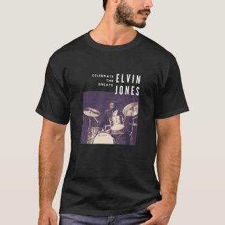 Elvin Jones Underbar Jazz Drummer Musician T Shirt