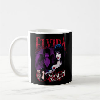 Elvira Älskarinna vid Mörkens Lila och Röd Kaffemugg