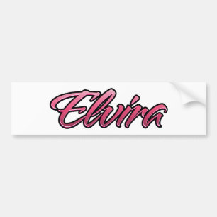 Elvira faded rosa Aufkleber Sticker Bildekal