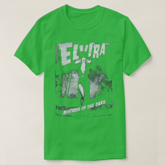 Elvira Grått Zombie T Shirt (Design framsida)