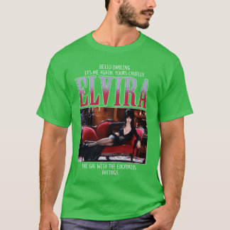 Elvira Mästare av Mörkret Enorm Betygsätta Skräck T Shirt