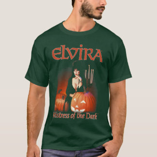 Elvira Mistress of the Dark Pumpkin Halloween Horr T Shirt