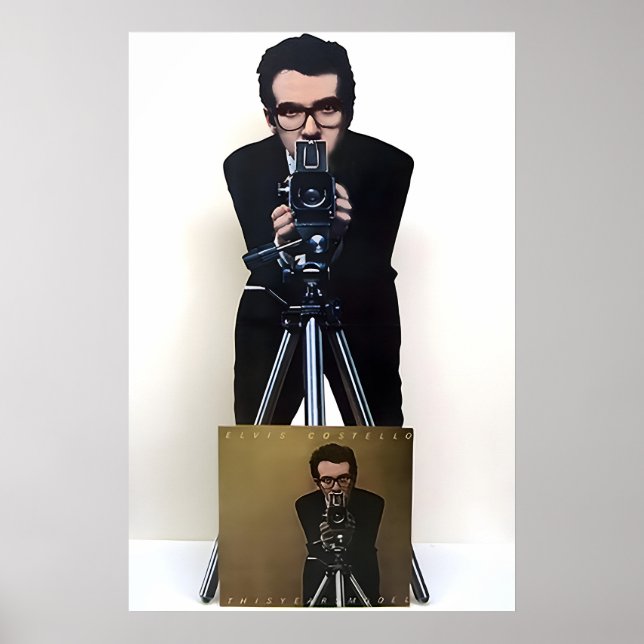 Elvis Costello 1978 This Years Model US Promo Poster (Framsidan)