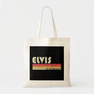 ELVIS Gift Namn Personlig Funny Retro Vintage B Tygkasse
