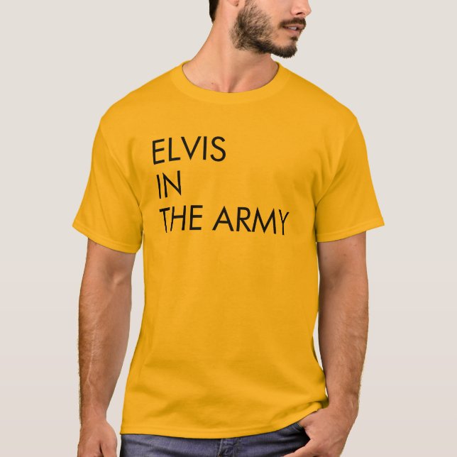 Elvis i arméns Manar T Shirt (Framsida)