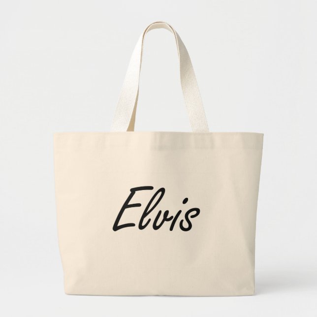 Elvis konstnärlig känd design jumbo tygkasse (Framsidan)